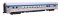 Walther Mainline 30118 - HO 85' Budd Small-Window Coach - Ready to Run -- VIA Rail