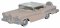 Oxford Diecast 87ED58003 - HO 1958 Ford Edsel Citation - Assembled - Chalk Pink, Frost White