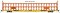 Walthers Mainline 8208 - HO 89' Flatcar w/Tri-Level Open Auto Rack - Ready to Run -- Denver & Rio...