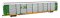 Walthers Proto 101503 - HO 89ft Thrall Bi-Level Auto Carrier - Burlington Northern/TTGX #159561