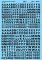 Microscale 90312 - HO Gothic Block - Letters & Numbers (Black) 22inch-24inch - Waterslide Decals
