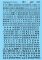 Microscale 90322 - HO Railroad Roman - Letters & Numbers (Black) 10inch-20inch - Waterslide Decal...