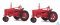 Walthers SceneMaster 4160 - HO Red Farm Tractor (2pk)