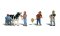 Woodland Scenics 1887 - HO Scenic Accents - Dairy Farmers (6pcs)