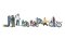 Woodland Scenics 1904 - HO Scenics Accents - Bicycle Buddies (10pcs)