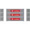 Athearn 63393 - HO 40Ft Smooth Side Containers - K-Line KKLU #1 (3pkg)