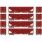 Athearn 7092 - HO RTR 40Ft Offset Ballast Hopper w/Load - Data/Brown - Unnumbered (4pkg)
