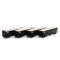 Athearn 140-7644 HO - 40ft Ribbed 3-bay Ballast Hopper - New York Central - #2 - 4pack 
