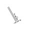 Plastruct 90421 - N Scale ABS Ladder 3" Long