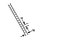 Plastruct 90423 - O (1:48) ABS LADDER (2pcs)