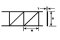 Plastruct 90927 - 1-5/8 inch Open Web Truss - Pratt Style (2pcs)