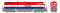 Rapido 24016 - HO Dash 8-40CM - DCC Ready - BC Rail: Red/White/Blue #4617