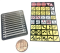 ShowCase Miniatures 2351 - HO Scale Metallic Back Colored Traffic Signs - 12pkg