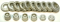 ShowCase Miniatures 3012 - HO Scale Alloy Wheel Set
