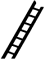 Plastruct 90421 - HO Scale ABS Ladder 5" Long