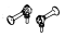 Details West 173 - HO Scale Air Horns -- Flat Type, Single-Chime pkg(2)
