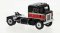 Brekina 85950 - HO Scale 1950 Kenworth Bullnose Tractor Only - Assembled Black, Red, Green