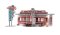 Woodland Scenics 4956 - N Mollys Diner- Built & Ready Landmark Structures - Assembled 