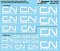 Microscale Decal 5007 - HO Canadian National - CN -- Mini-Cal Web Address Logo (Various Sizes) 20...