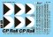 Microscale Decals 4339 - HO Scale Canadian Pacific - CP -- Mini-Cal Cabooses (1969+) - Decal