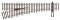 Walthers Track 70013 - HO Code 70 Nickel Silver DCC-Friendly #4 Turnout - Left Hand