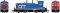 Rapido Trains 27028 - HO EMD-GMD SW1200 - Standard DC -- Grand Trunk Western #1512 (blue, red)