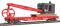 Walthers Trainline 1781 - HO Flatcar w/Logging Crane - CP Rail #304860