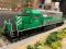 Bowser 25057 - HO GMD SD40-2 - DCC Ready - FURX (Green and Silver) #3050