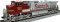 Kato 176-3517DCC - HO GE C44-9W - DCC -- BNSF Railway #700 (Ex-ATSF Patch Warbonnet, silver, red,...