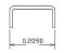 Cal Scale 507 - HO Scale Grab Irons (.012" Wire) -- Scale 18" Straight - pkg(20)