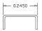 Cal Scale 508 - HO Scale Grab Irons (.012" Wire) -- Scale 21" Straight - pkg(20)