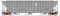 Intermountain 453125-02 HO - 4750 Cubic Foot Rib-Sided - 3-Bay Covered Hopper - Illionois Central...