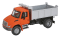 Walthers SceneMaster 11633 - HO International(R) 4300 Crew Cab Dump Truck - Orange Cab, Silver Du...
