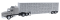 Herpa Models 6349 - HO Mack CH 613 - Assembled -- With 48' Livestock Trailer