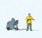 Preiser 28253 - HO Man with Pressure Washer Individual Figure