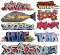 Blair Line 1256 - N Scale Modern Tagger Graffiti Decals - Set #7 (9pcs)