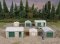 Walthers Cornerstone 4123 - HO Metal Yard Shed - Kit Set of 2 each 3 styles 
