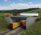 Walthers Cornerstone 4566 - HO Modern Steel and Concrete Highway Overpass with Pipe Railings -- K...