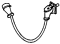 Details West 220 - HO Scale MU Cables -- 1 Each Receptacle Double-Plug & Stand