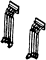 Details West 265 - HO Scale MU Cables -- 4-Cluster, All Roads pkg(4)