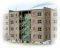 Walthers Cornerstone 3263 - N scale Parkview Terrace Background Building - Kit