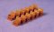 Pikestuff 4100 - HO Scale Passenger Car Seats pkg(36) -- Brown