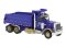 Brekina 86292 - HO Scale Peterbilt 359 Dump Truck - Assembled -- Force Corporation (blue)