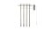 Woodland Scenics 2250 - N Scale Pre-Wired Poles - Utility System -- Single Crossbar