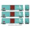 Rapido 198009 HO PC&F 5241 CUFT - Boxcar - BKTY Patch 1 (UP) - 3 Pack
