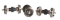 Walthers Proto 584494 - HO Scale Replacement Geared Driver Assembly (Diesel Wheelset) pkg(3) -- F...