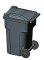 Hi-Tech Details 8010 - HO Scale 96-Gallon Wheeled Trash & Recycling Bin -- Kit - Black pkg(6)