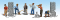 Woodland Scenics 1876 - HO Scale Scenic Accents(R) -- Lumberjacks pkg(6)