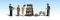 Woodland Scenics 1906 - HO Scale Scenic Accents(R) -- Newsstand (Includes 4 Figures)