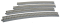 Kato Unitrack 2242 - HO Superelevated Easement Curve Track w/Concrete Ties - Unitrack -- 28-3/4" ...